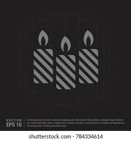 Candle icon - EPS 10