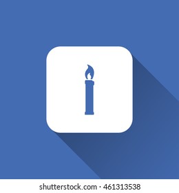 candle icon. flat design
