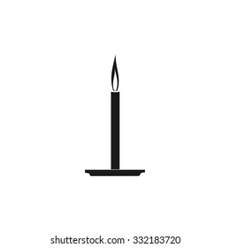 Candle icon. Flat design style modern vector illustration.