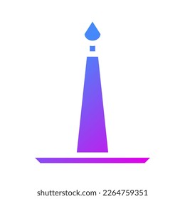 candle icon gradient purple style chinese new year illustration vector perfect. Icon sign from modern collection for web. Nice design perfect