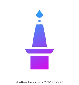 candle icon gradient purple style chinese new year illustration vector perfect. Icon sign from modern collection for web. Nice design perfect