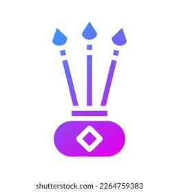candle icon gradient purple style chinese new year illustration vector perfect. Icon sign from modern collection for web. Nice design perfect