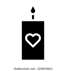 candle icon gradient solid valentine illustration vector element and symbol perfect. Icon sign from modern collection for web.