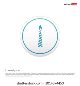 Candle Icon Hexa White Background icon template