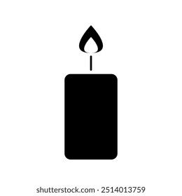 Icono de vela ilustrado sobre fondo