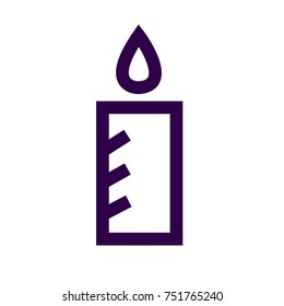 Candle icon illustration