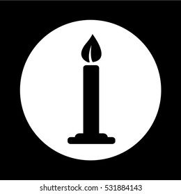 candle icon illustration design