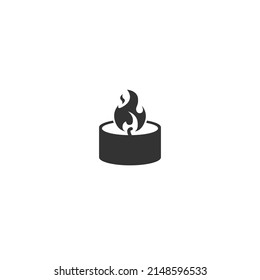 Candle icon illustration isolated vector sign symbol flat sign