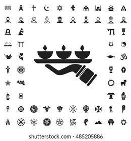 Candle icon illustration isolated vector sign symbol