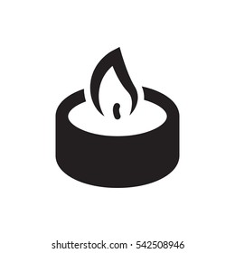 Candle Icon Illustration Isolated Vector Sign Symbol