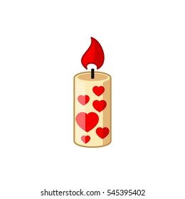candle icon illustration isolated vector sign symbol