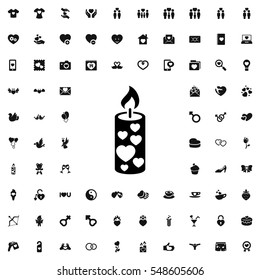 candle icon illustration isolated vector sign symbol