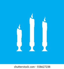 candle icon illustration isolated vector sign symbol