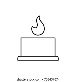 candle icon illustration isolated vector
