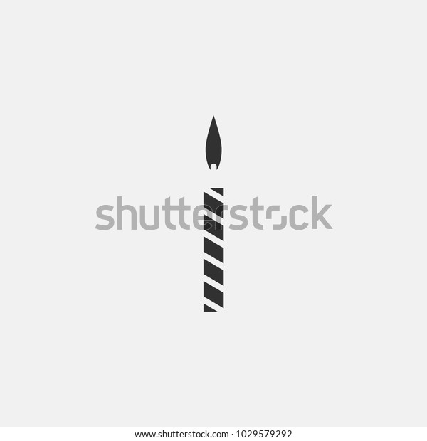 Candle icon\
illustration isolated vector sign\
symbol