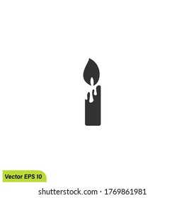 candle icon illustration vector eps 10 logo template