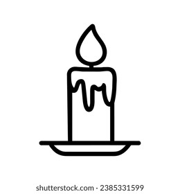 candle icon illustration vector isolated