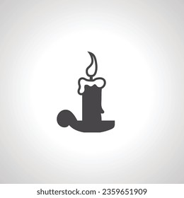 Candle icon. Candle isolated icon