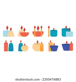 Candle icon isolated from data style. Vector illustration.