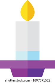 Icono de velas aislado de estilo plano.