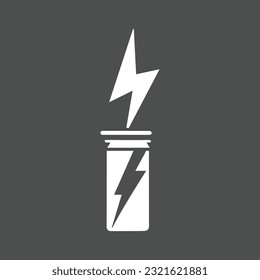 Kerzensymbol einzeln auf ebene Art. Vektorgrafik.