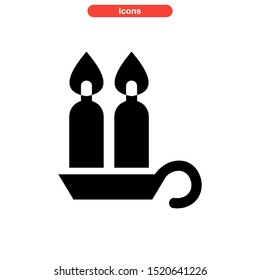 candle icon isolated sign symbol vector illustration - high quality black style vector icons
