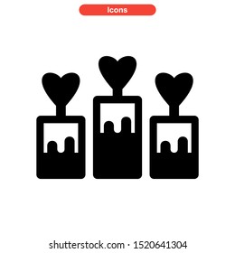 candle icon isolated sign symbol vector illustration - high quality black style vector icons
