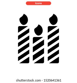candle icon isolated sign symbol vector illustration - high quality black style vector icons
