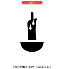 candle icon isolated sign symbol vector illustration - high quality black style vector icons
