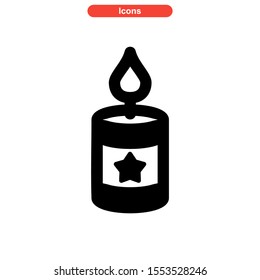 candle icon isolated sign symbol vector illustration - high quality black style vector icons
