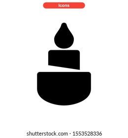 candle icon isolated sign symbol vector illustration - high quality black style vector icons
