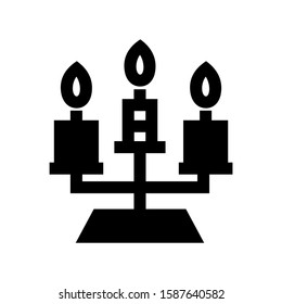 candle icon isolated sign symbol vector illustration - high quality black style vector icons
