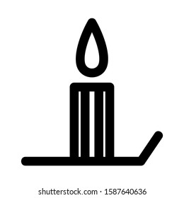 candle icon isolated sign symbol vector illustration - high quality black style vector icons
