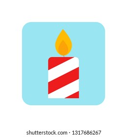 Candle. Candle icon. Lighting. Vector illustration. EPS 10.