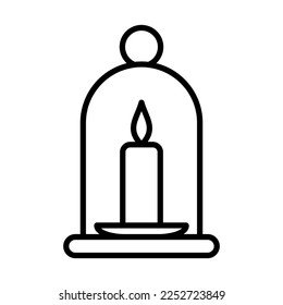 Candle Icon Logo Design Vector Template Illustration Sign And Symbol Pixels Perfect