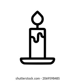 Candle icon, logo isolated on white background perfect for all project