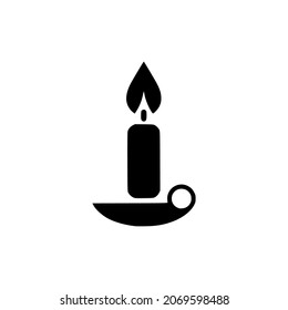 Candle icon, logo isolated on white background perfect for all project