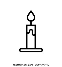 Candle icon, logo isolated on white background perfect for all project