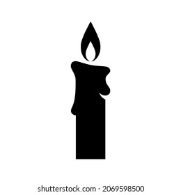 Candle icon, logo isolated on white background perfect for all project