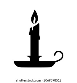 Candle icon, logo isolated on white background perfect for all project