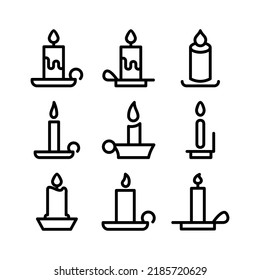 candle icon or logo isolated sign symbol vector illustration - Collection of high quality black style vector icons
