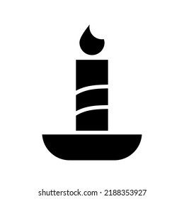 candle icon or logo isolated sign symbol vector illustration - high quality black style vector icons
