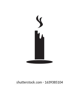 candle icon logo vector design