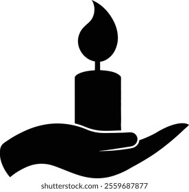  Candle icon logo vector isolated illustration on a white background. Candle vector icon . Candles flaming flat icons. Candle silhouettes