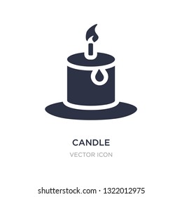 candle icon on white background. Simple element illustration from Beauty concept. candle sign icon symbol design.