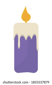 candle icon on white background vector illustration design