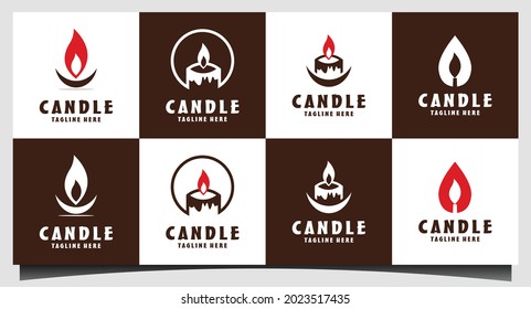 Candle icon on white background. Candle vector logo. Flat design style. Modern vector pictogram
