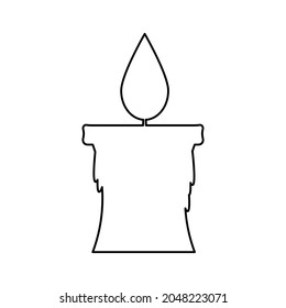 candle icon on a white background