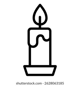 Candle icon on white background vector
Vector icon