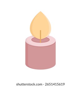 candle icon on white background vector illustration